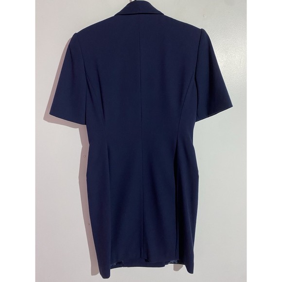 Atrium Collection Navy Blue Double-Breasted Blazer Dress - Picture 2 of 14